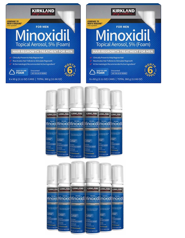 KirkLand 5% Minoxidil Foam 2-pack